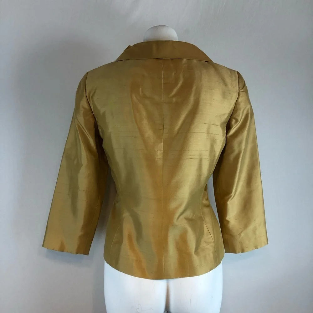 Dana Buchman 100% Silk Blazer - size 2 - Picture 6 of 11